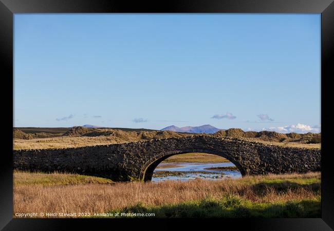Aberffraw Bridge, Isle of Anglesey Framed Print by Heidi Stewart