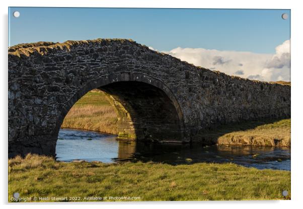 Aberffraw Bridge, Isle of Anglesey Acrylic by Heidi Stewart