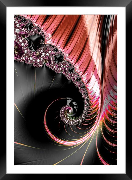 Follow The Swirls Framed Mounted Print by Vickie Fiveash