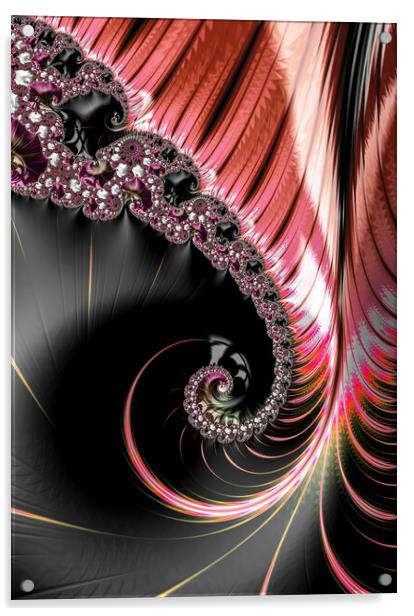 Follow The Swirls Acrylic by Vickie Fiveash