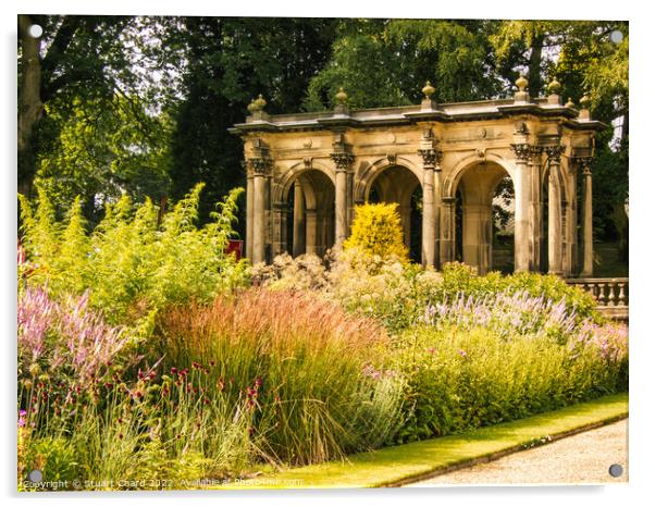 Stone Building at Trentham gardens   Acrylic by Travel and Pixels 