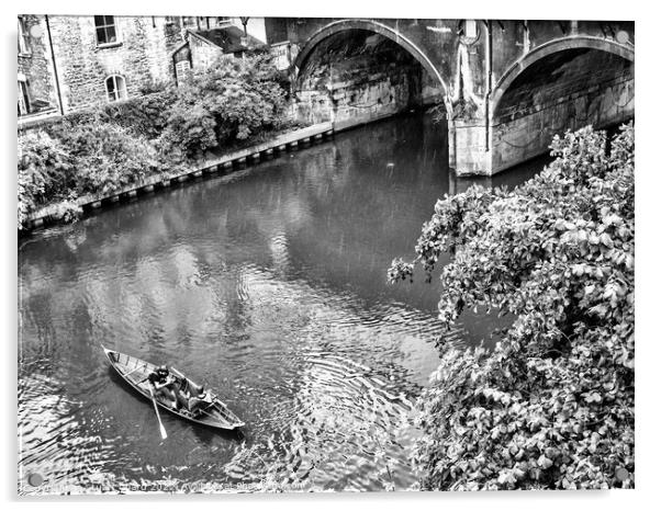Canoeing in Bath Acrylic by Travel and Pixels 