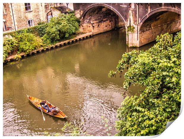 Canoeing in Bath Print by Travel and Pixels 