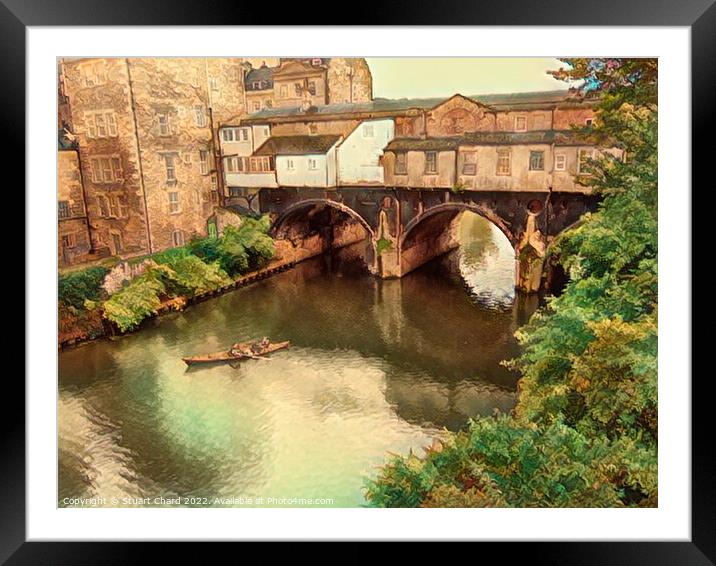 Canoeing in Bath Framed Mounted Print by Travel and Pixels 