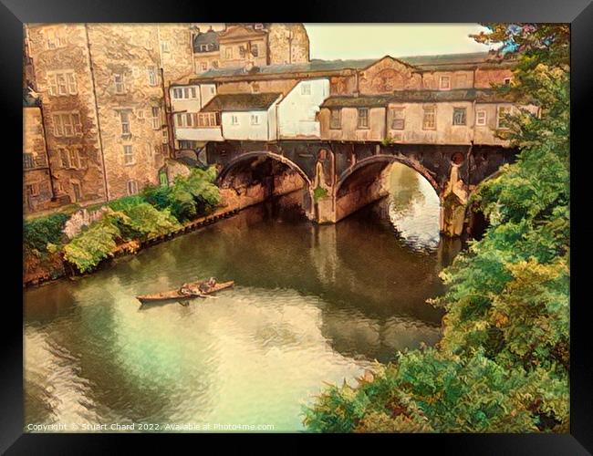 Canoeing in Bath Framed Print by Stuart Chard
