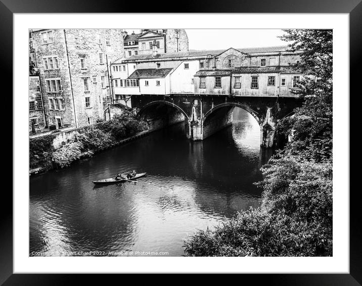 Canoeing on the River Avon in Bath Framed Mounted Print by Travel and Pixels 