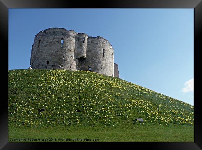 City of York Clifford's Tower Historic building. Framed Print by Robert Gipson