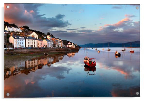 Aberdovey and the Dovey Estuary Acrylic by Dave Urwin