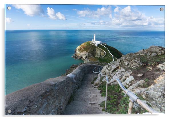 south stack anglesey Acrylic by Kevin Winter