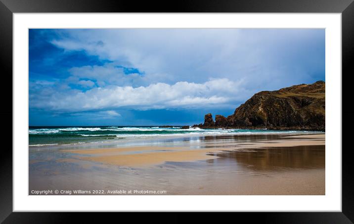 Dalmore Beach, Isle of Lewis, Scotland Framed Mounted Print by Craig Williams