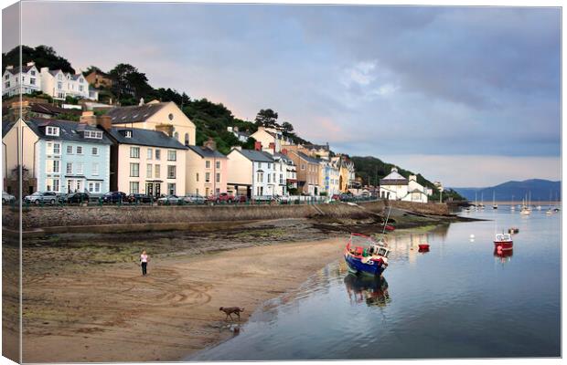 Low Tide at Aberdovey Canvas Print by Dave Urwin