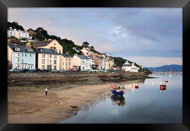 Low Tide at Aberdovey Framed Print by Dave Urwin