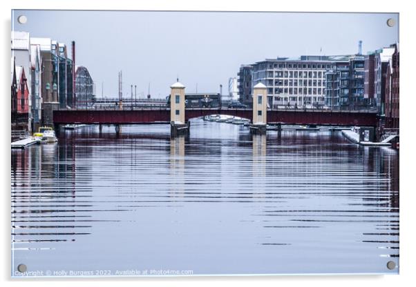 Tromdhiem's Iconic Two-Tower Bridge Acrylic by Holly Burgess