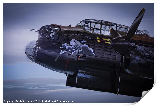Lancaster, Phantom of the Ruhr Print by K7 Photography