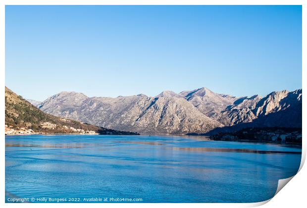 Montenegro Pearl of the Mediterranean, entrance to the mountains  Print by Holly Burgess