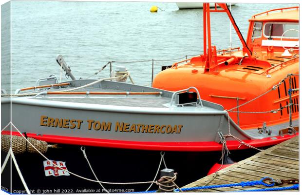 Restored Lifeboat, Wells Next The Sea. Canvas Print by john hill