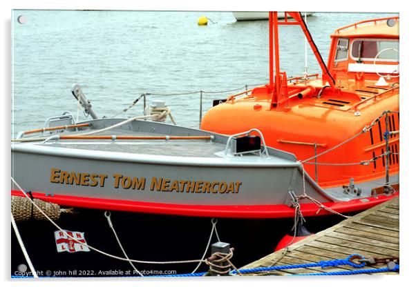 Restored Lifeboat, Wells Next The Sea. Acrylic by john hill