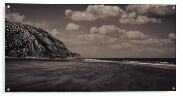 Wild and Moody Beachscape Acrylic by David McGeachie