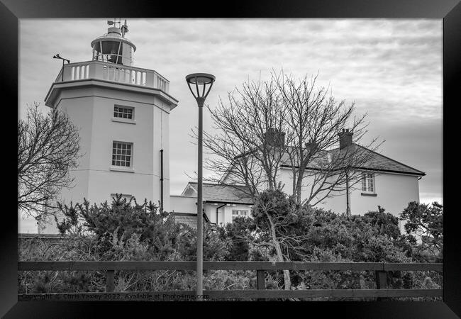 Cromer lighthouse, North Norfolk Coast Framed Print by Chris Yaxley