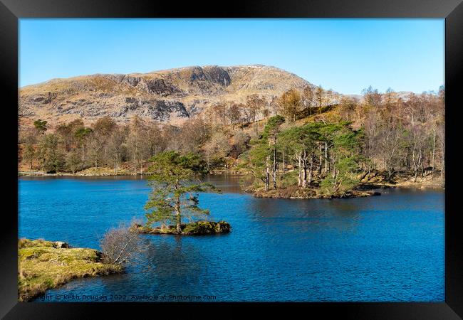 Tarn Hows and Wetherlam Framed Print by Keith Douglas