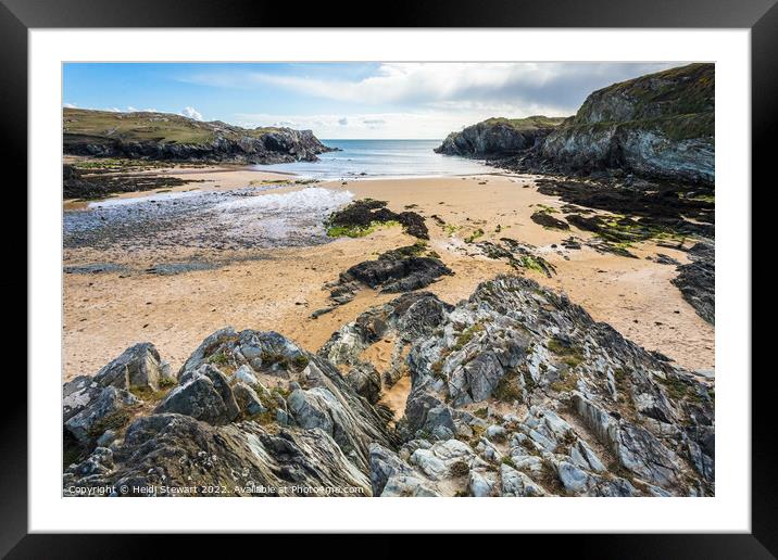Porth Dafarch Beach, Anglesey Framed Mounted Print by Heidi Stewart
