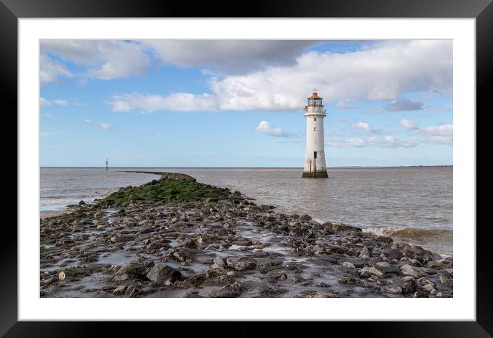 New Brighton Lighthouse Framed Mounted Print by Jason Wells