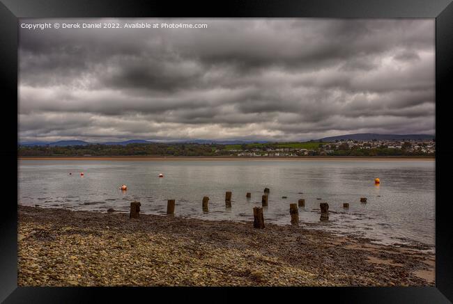 Dramatic Menai Strait Landscape Framed Print by Derek Daniel