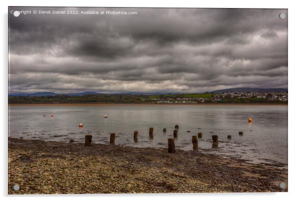 Dramatic Menai Strait Landscape Acrylic by Derek Daniel