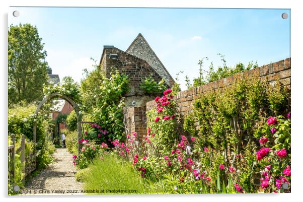 English country garden Acrylic by Chris Yaxley