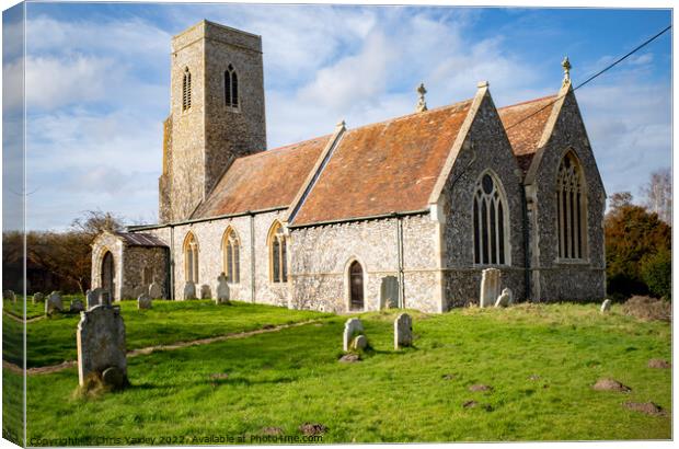 Holy Trinity Church, Coltishall Canvas Print by Chris Yaxley