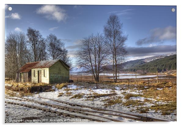 Loch Rannoch In Winter Acrylic by Lynne Morris (Lswpp)