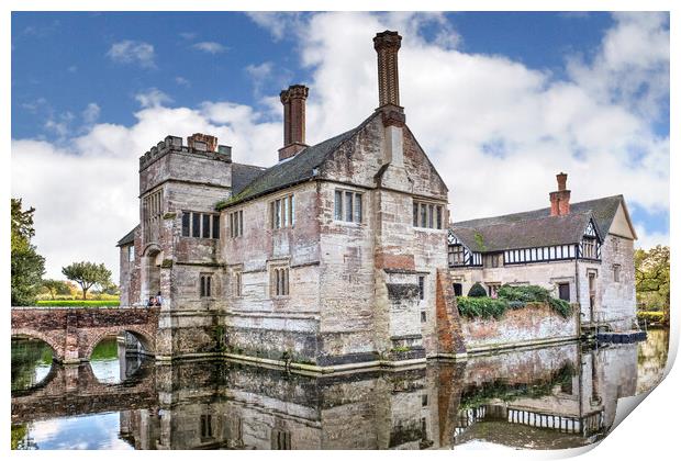 Baddesley Clinton Manor House Print by Dave Urwin