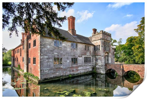 Baddesley Clinton Manor House Print by Dave Urwin