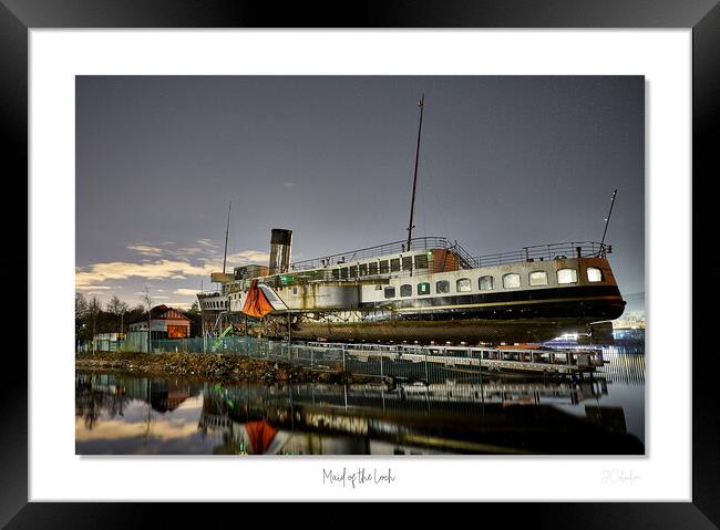 Maid of the loch Scotland Paddle steamer Loch Lomo Framed Print by JC studios LRPS ARPS