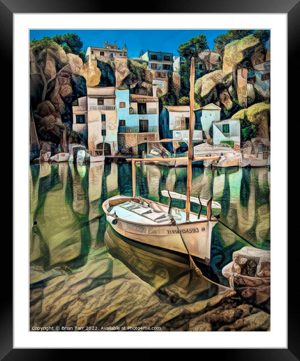 Cala Figuera Mallorca Framed Mounted Print by Brian Tarr