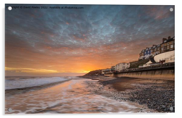 Cromer Beach Under A Dawn Sky Acrylic by David Powley