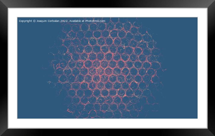 Web design background with geometric shapes isolated in colors,  Framed Mounted Print by Joaquin Corbalan