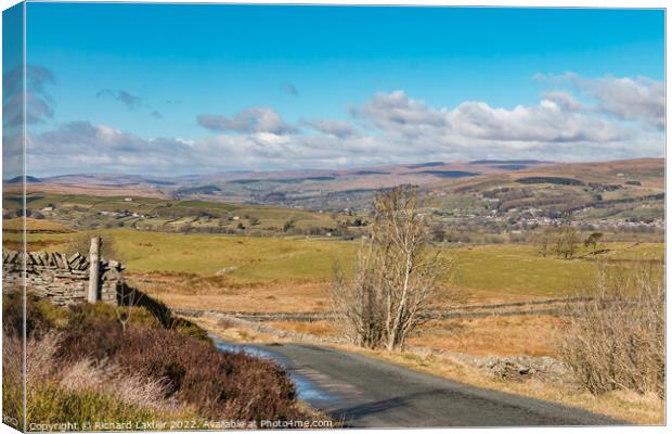 Middleton and Upper Teesdale from Bail Hill Canvas Print by Richard Laidler