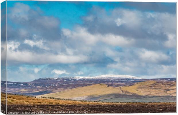 Cross Fell from Botany Farm, Teesdale Canvas Print by Richard Laidler