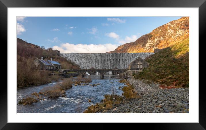 Caban coch dam Framed Mounted Print by Alan Tunnicliffe