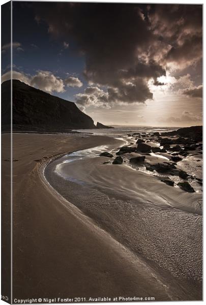 Nolton Haven Canvas Print by Creative Photography Wales