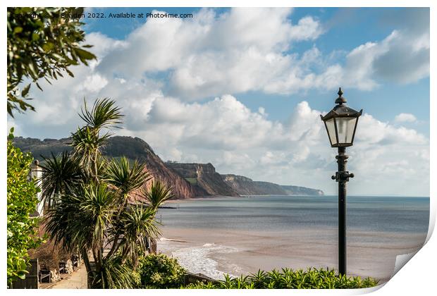 A view of Sidmouth Print by Jo Sowden