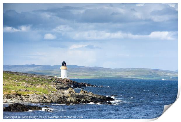 Loch Indaal Lighthouse Print by Kasia Design