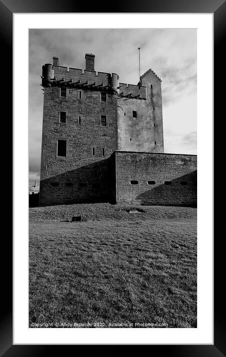 Broughty Castle Framed Mounted Print by Andy Brownlie