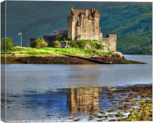 Eilean Donan Castle Scotland Romantic Highland Ref Canvas Print by OBT imaging