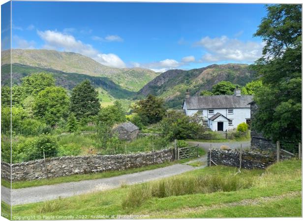 Lakeland Cottage Canvas Print by Paula Connelly