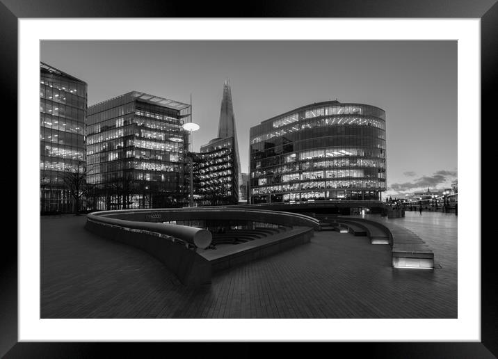 The Scoop in Black and White Framed Mounted Print by Kevin Winter