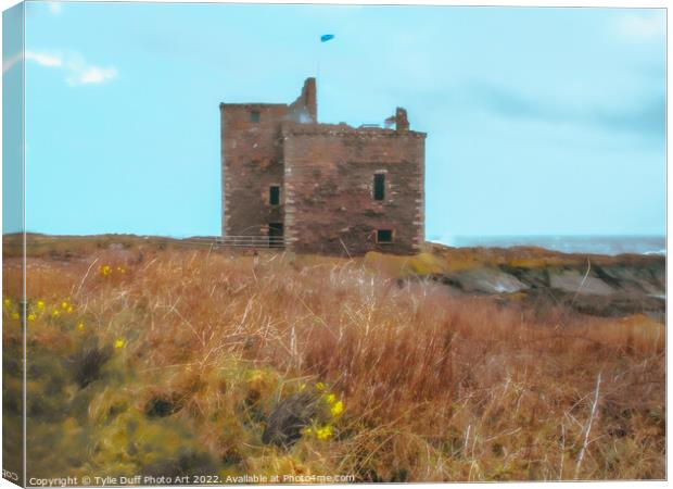 Portencross Castle On The Clyde Canvas Print by Tylie Duff Photo Art