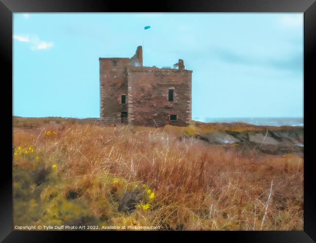 Portencross Castle On The Clyde Framed Print by Tylie Duff Photo Art