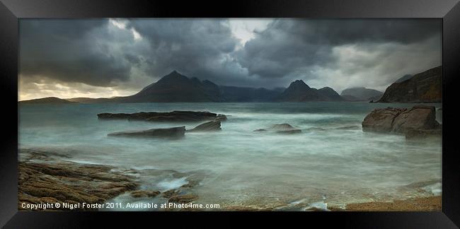 Cuillins Storm from Elgol Framed Print by Creative Photography Wales